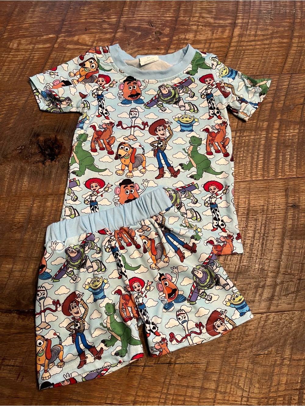 Toy Story Kids Set - Light Blue Character Print